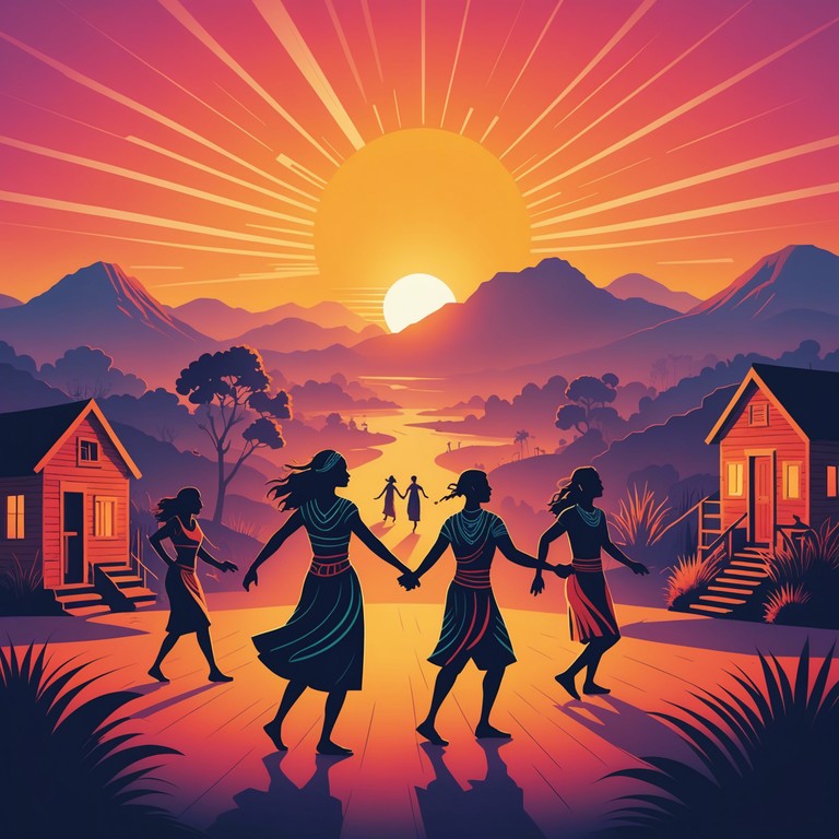 This composition captures the essence of a tribal community greeting the day with vigor and optimism. Featuring a blend of traditional rhythms and resonant beats, it serves as a metaphor for the power of community and the bright prospects of embracing each new day.