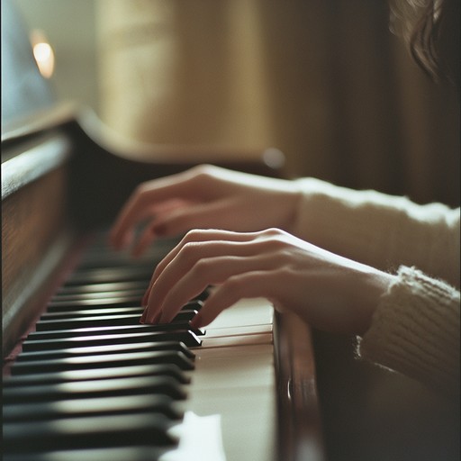 An evocative and soulful piano composition that delicately weaves gentle melodies, reflecting on heartfelt emotions and the subtle beauty of intimate moments, performed with grace and sensitivity.