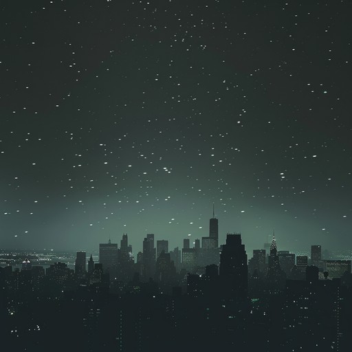 An evocative ambient piece, blending dark synth textures with confident, pulsating rhythms. Background drones set an eerie atmosphere, while subtle, confident melodies emerge to introduce a sense of lurking determination. The composition evolves with layers of soundscapes, gradually building a shadowy, hypnotic, and bold sonic journey.