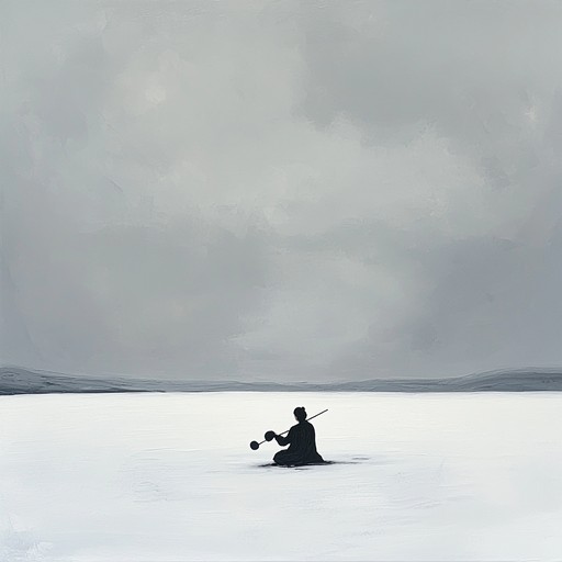 An instrumental piece featuring the erhu, capturing the profound loneliness of the vast, silent tundra. The melancholic melodies convey a sense of isolation and introspection, evoking images of endless frozen landscapes under a pale sky.