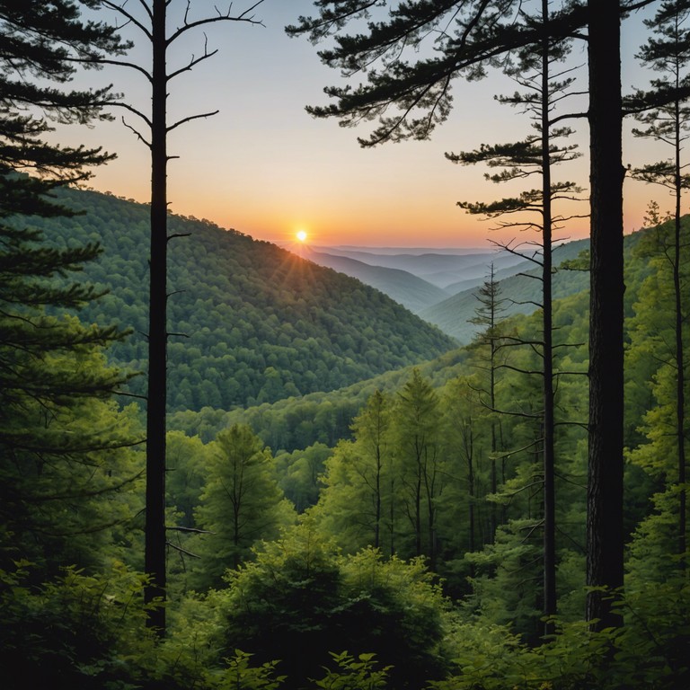 Imagine a fiery sunrise over misty appalachian hills, with energetic strings setting a perfect scene of anticipation and happiness. This bluegrass track captures the essence of a hopeful, bright morning filled with boundless energy and uplifting spirits.