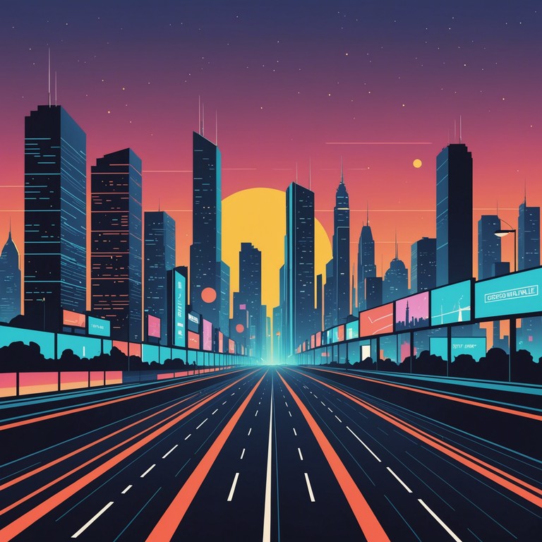 Experience the harmonious blend of futuristic city vibes with energetic and optimistic synth melodies, where each note paints a picture of a utopia driven by technology and human advancement.