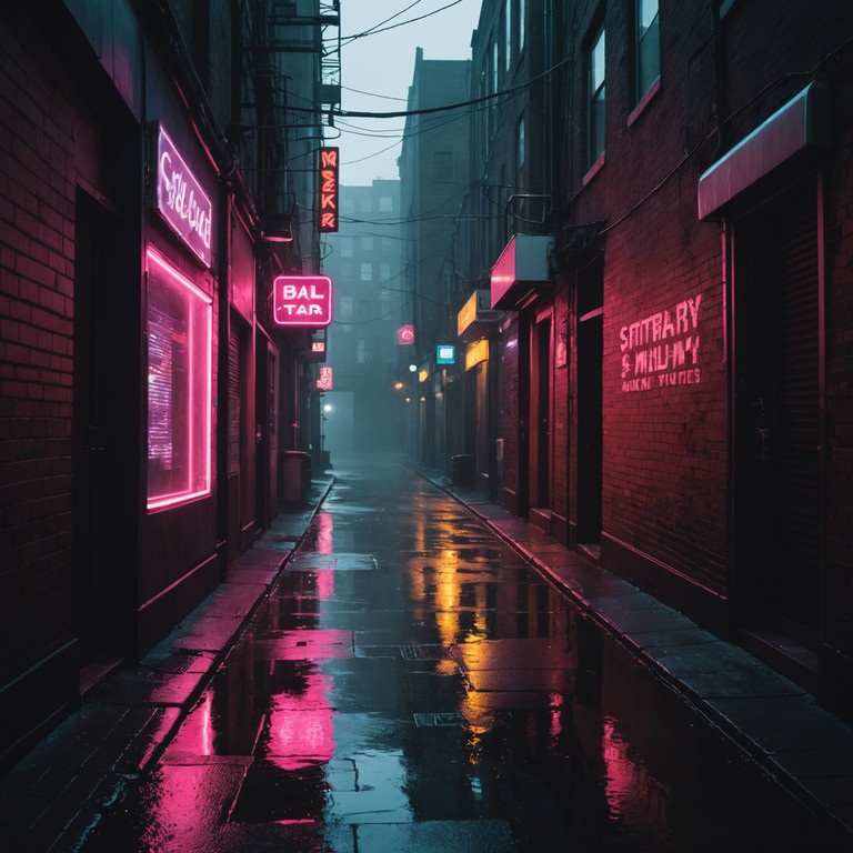 This alternative version dives deeper into the emotionally charged landscapes of a foggy, nocturnal city, where every corner turned reveals deeper layers of mystery and intrigue, all carried by a heavily synthesized soundtrack that's as enigmatic as the shadowy figures that inhabit this concrete jungle.