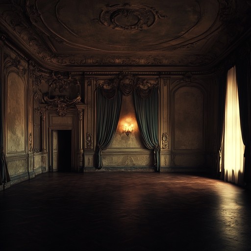 An instrumental waltz capturing the haunting beauty of a desolate, gothic ballroom. The violin melody weaves through eerie corridors, evoking nostalgia and unease as dark shadows dance along the walls.