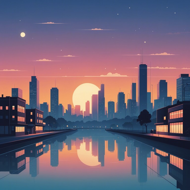 This instrumental captures the essence of a tranquil evening in seoul, where delicate piano tunes intertwine with subtle urban sounds, reflecting the serene yet vibrant night life of the city.