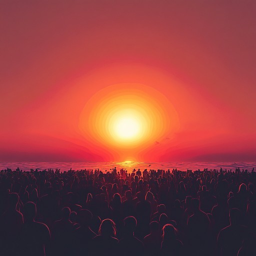 Experience a euphoric journey as the sun climbs the sky, driven by pulsating basslines and sparkling synth melodies. This powerful anthem creates a sense of invincibility and delight, perfect for the peak moment of a sunrise gathering.