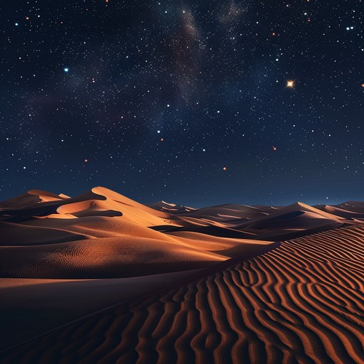 Experience a captivating, serene journey through the middle eastern deserts with enchanting melodies and ethereal soundscapes, evoking visions of ancient caravans under starlit skies