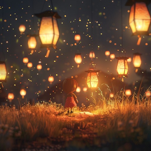 An enchanting indie song that immerses listeners in the whimsical setting of dancing beneath glowing lanterns on a serene summer evening. Mesmerizing acoustic guitar and light percussion paint a magical auditory picture.