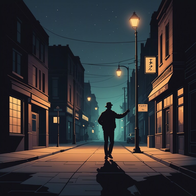 Imagine the streetlights flickering over damp pavements as the rhythm of the city comes alive with a blend of retro and modern sounds. This track combines the smooth, syncopated rhythms of new jack swing with eerie undertones, creating a sense of mystery and anticipation. It's perfect for late night drives or introspective moments in an urban setting.