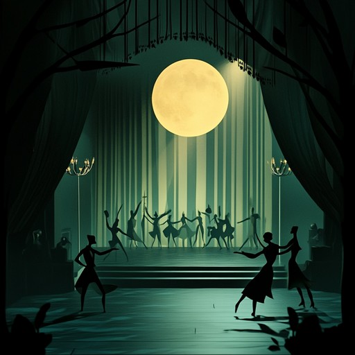 An instrumental piece featuring a dramatic piano performance evoking the mysterious allure of a 1920s parisian cabaret at midnight, where shadows dance and secrets whisper in the moonlight.