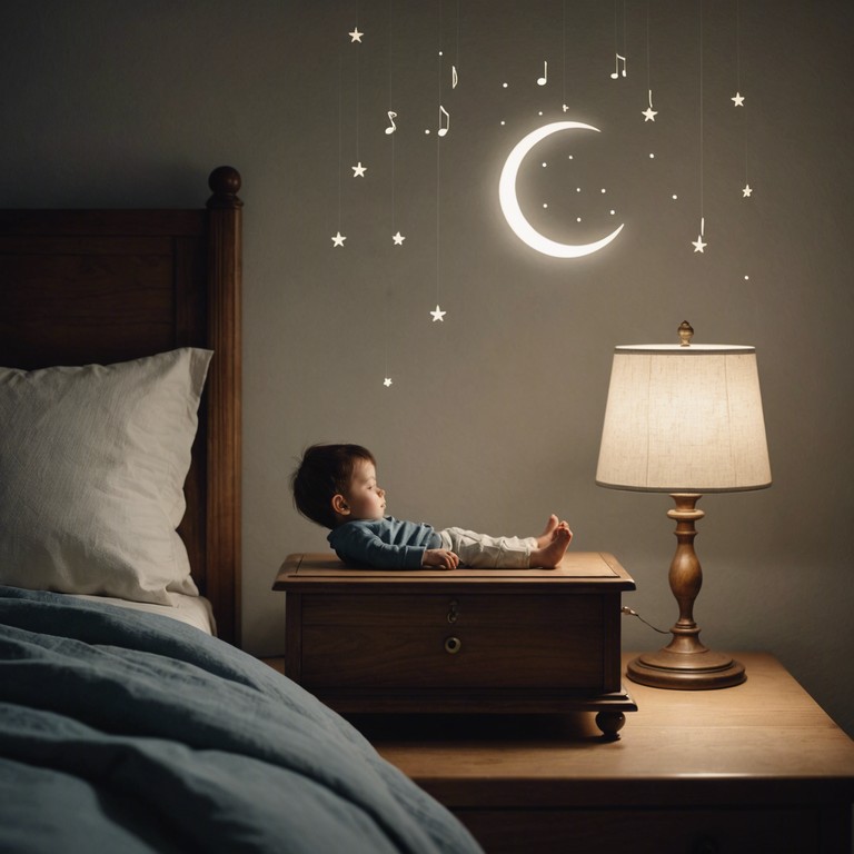 This track utilizes the delicate tones of a music box, crafting a tranquil soundscape that mirrors the serenity of an undisturbed night sky. It’s an excellent auditory companion for inducing a deep, restful sleep in infants and young children.