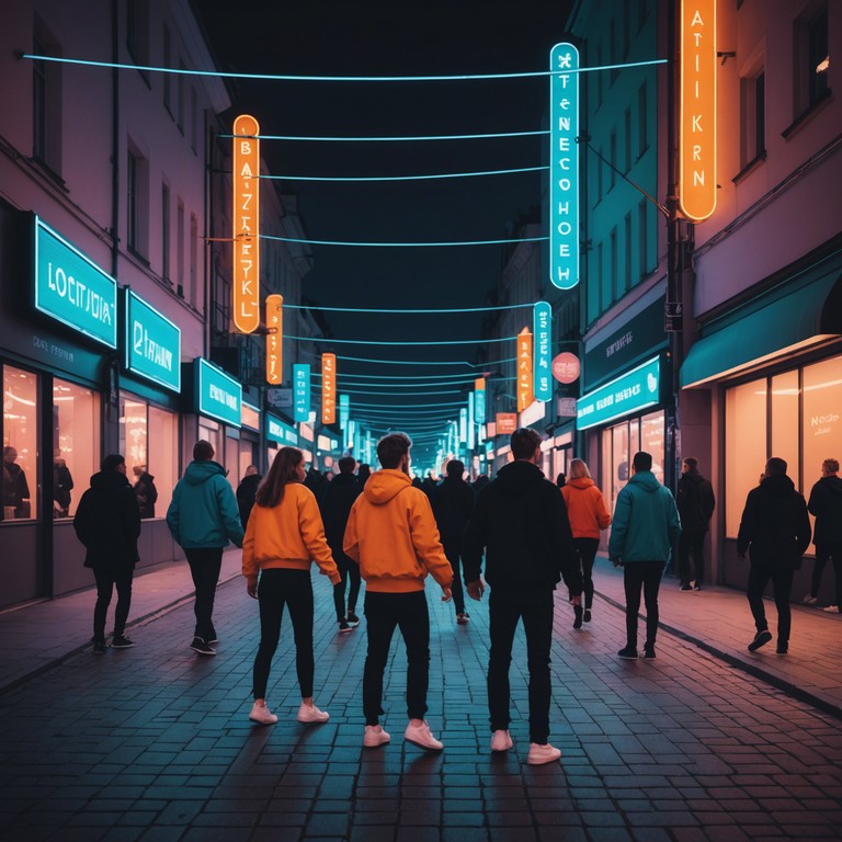 Venture into the heart of finland with this electrifying suomipop number, infused with funky rhythms and the joyous spirit of helsinki's bustling streets. Electric guitar riffs are foregrounded against a backdrop of synergetic synth beats, creating a sound that encourages you to dance into the twilight of the northern summer.