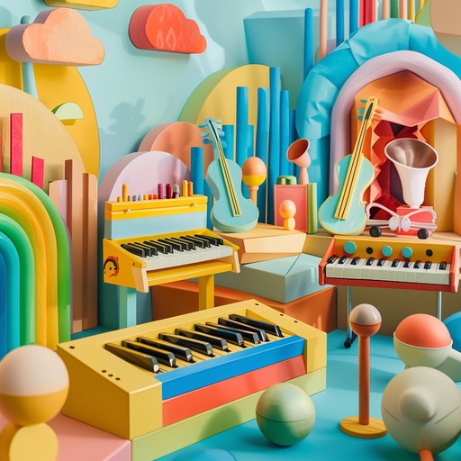 Experience a lively and energetic chiptune adventure with whimsical toy instruments, captivating listeners with its quirky and playful charm