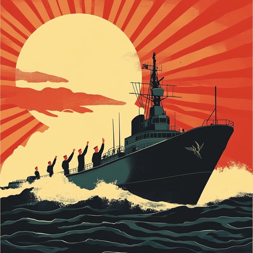 A spirited instrumental track celebrating the courage, unity, and adventurous spirit of russian sailors, featuring traditional melodies inspiring pride and joy.