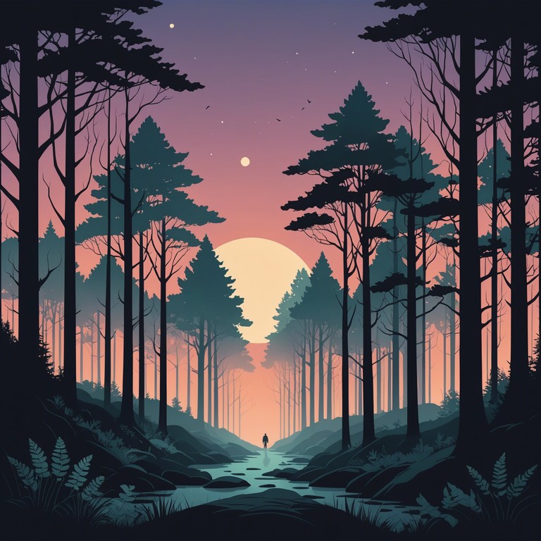 Imagine wandering through a dense, foggy forest where every sound creates an intense, almost magical atmosphere. This alternative version strengthens the mystical elements and enhances the overall surreal feeling of the composition.