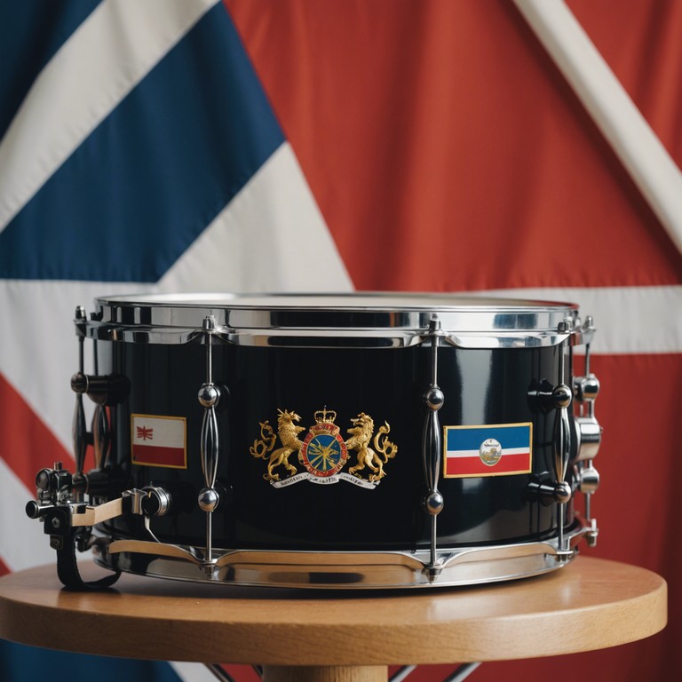 An evocative musical piece that serves as a solemn reflection on the sacrifices and valor of soldiers, employing snare drums to lead a poignant, ceremonious sonic journey, reinforcing the themes of courage and commemoration.