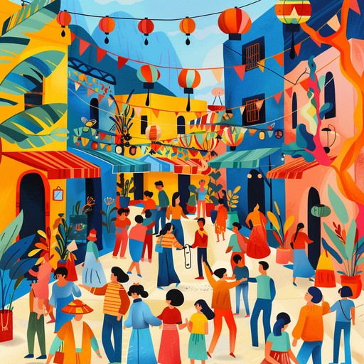 Experience a carnival where the energy is infectious and the rhythms are unrelenting. The brass section collides with frenetic percussions, creating a soundscape that feels chaotic yet undeniably danceable. This track features rapid tempo changes, abrupt pauses, and unexpected instrumental solos, capturing the essence of a wild mambo street festival.