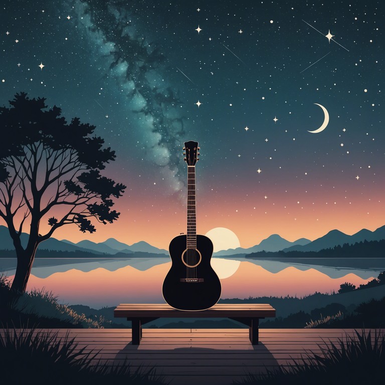 A gentle and intimate track where each strum of the acoustic guitar resonates with the whispers of lovers, echoing into a serene night, creating a soundtrack for those moments of quiet connection and contemplation.