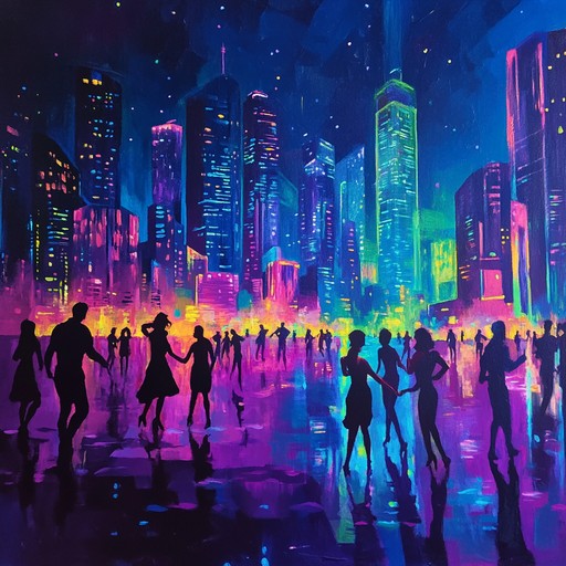 An instrumental synthpop piece featuring catchy melodies and vibrant rhythms that evoke the excitement of an illuminated city night, blending classic 80s synth sounds with modern production for an uplifting experience.