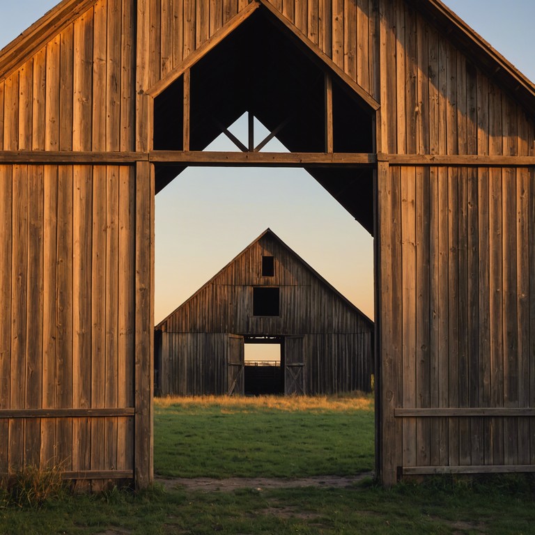 Imagine a scene of an old, sunlit barn where traditional folk melodies beautifully intertwine with surprising elements of modern groove, creating a captivating fusion of old and new. The music evokes a sense of nostalgia married with a fresh, rhythmic pace that appeals to both traditionalists and modern listeners.