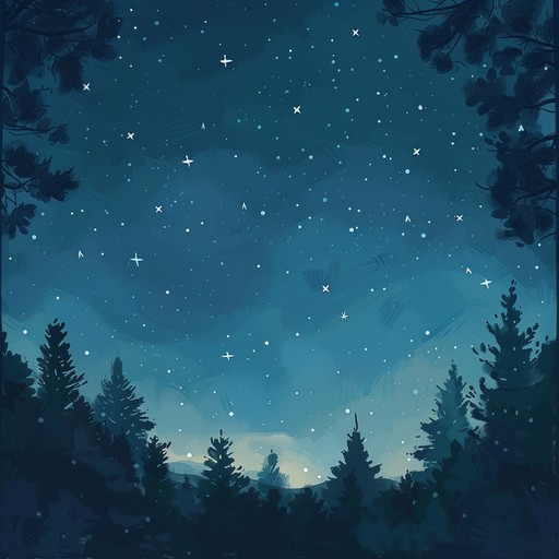 A delicate instrumental piece that evokes the peaceful, star filled night sky with gentle, shimmering textures and soft sparkles, creating a lullaby like atmosphere. The minimalistic yet enchanting arrangement captures the serene beauty of a calm night under the stars, perfect for relaxation and introspection.