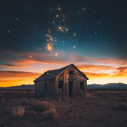 A tender, soul stirring instrumental showcasing the quiet, lonely life of a solitary cowboy. The acoustic guitar paints vivid scenes of desolate desert landscapes and wistful sunsets, highlighting profound yearning and deep rooted melancholy.