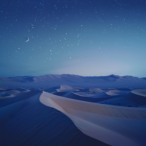 A serene instrumental piece that captures the essence of a calm desert night with traditional middle eastern melodies and ethereal ambient sounds, featuring the soulful tones of the oud.