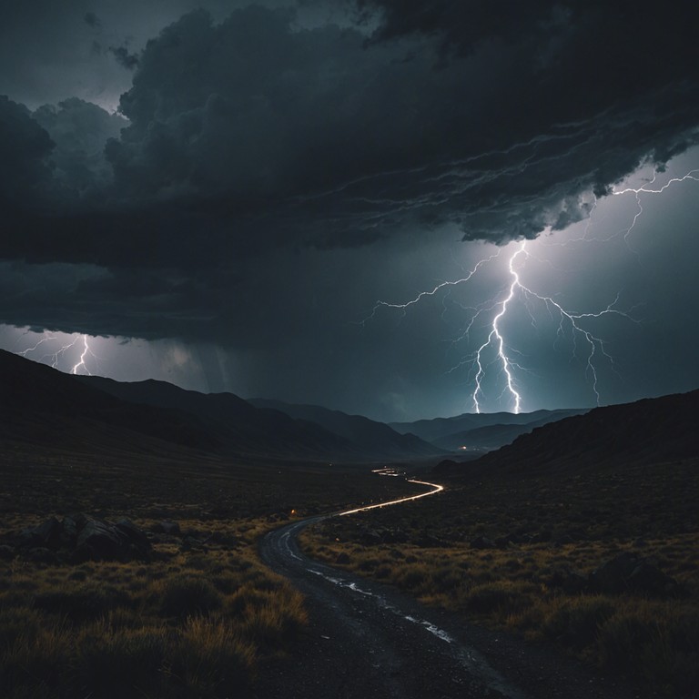 This piece embodies the tempestuous energy and wild fury of a raging storm, expressed through the thrilling swells and powerful bursts of a solo violin. The music cascades like torrential rain, featuring rapid arpeggios and dramatic crescendos that mimic the chaotic beauty of nature's wrath.