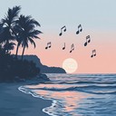 soothing marimba melodies evoke peaceful tropical evenings at sunset