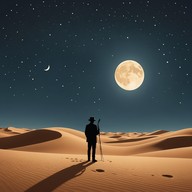 whispers echo through the calm desert