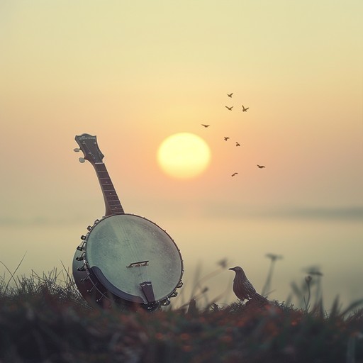 This slow, emotional banjo ballad evokes feelings of heartache and solitude in the american countryside. The sparse arrangement leaves room for the banjo to shine, accompanied only by gentle acoustic guitar strums and the occasional mournful slide guitar melody. The song tells a story of lost love and the long journey to find inner peace amidst the vast, empty landscapes of rural america.