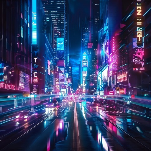 Set in a futuristic metropolis, this energetic track features pulsating synths and fast paced rhythms to create an intense and immersive atmosphere perfect for a high speed chase through neon lit streets.