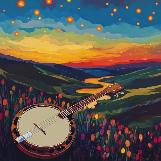 A spirited blend of traditional bluegrass instrumental intertwined with funk grooves, this track combines the twangy pluck of banjos with the rhythmic drive of funk basslines. The upbeat tempo and dynamic interplay between instruments create an infectious foot tapping experience, ideal for lively gatherings or adventurous road trips. Expect intricate fingerpicking, syncopated rhythms, and a sense of joyous spontaneity throughout.