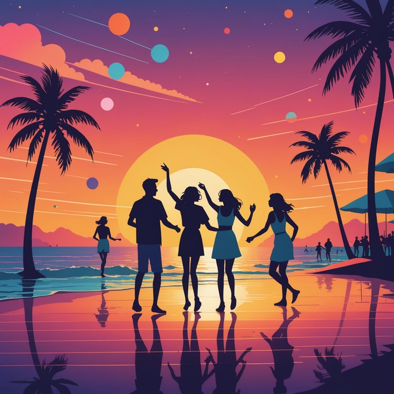 This track captures the essence of a joyful, energetic summer evening with friends. The music features vibrant beats and a catchy rhythm that invites everyone to dance and enjoy the moment under the stars. Ideally suited for festive gatherings or a fun, casual beach dance party