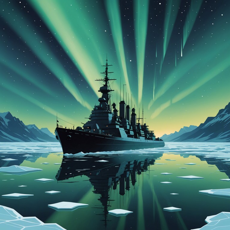 This composition captures the majestic and sobering essence of the russian navy's presence in arctic waters. Using traditional instruments and a modern orchestral arrangement, the song conveys the strength and resilience of naval forces, adapting old anthems to reflect current capabilities and challenges in a powerful, immersive sound.