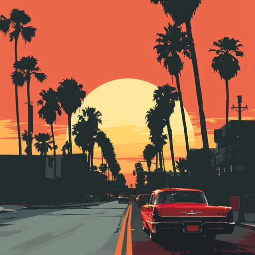 This track is reminiscent of a vibrant 1970s sunset drive, filled with warm guitar chords and rich analog synths, crafting an atmosphere of freedom and exploration.