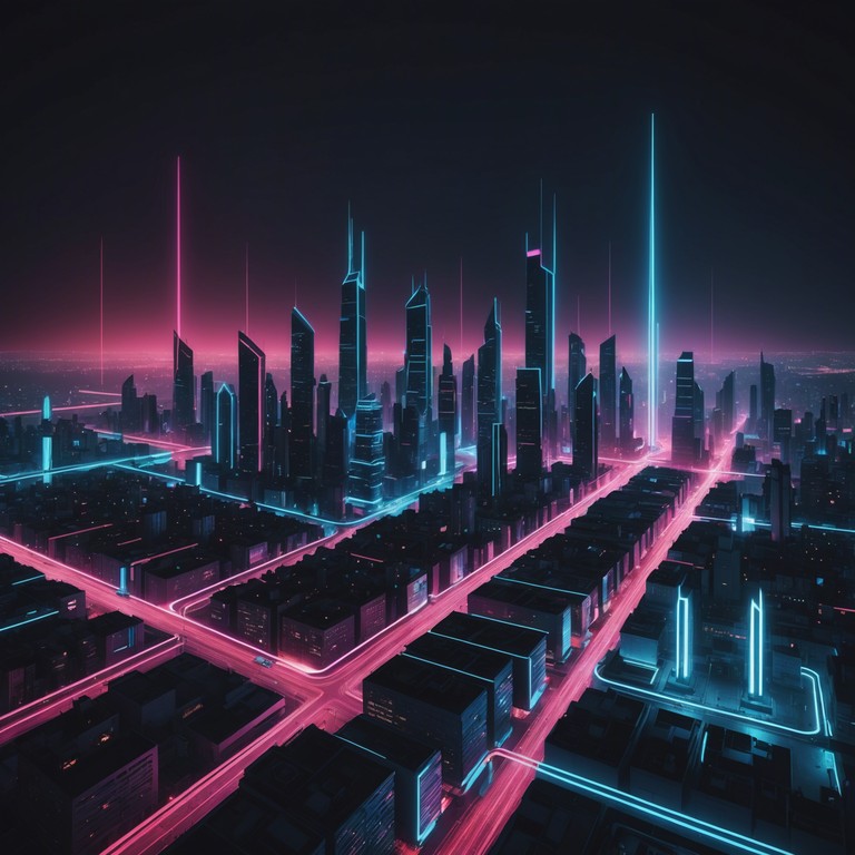 Imagine a sprawling neon cityscape, pulsating with vivid colors and electronic beats. This track embodies the essence of a futuristic party, where digital and organic merge into a lively symphony of sounds. The composition leverages high tempo rhythms intertwined with sparkling synthesizer melodies to capture the vibe of a night alive with possibilities.