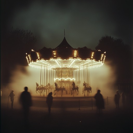 Step into the unsettling world of a vintage carnival through this eerie cabaret song. The accordion driven melody creates an atmosphere of mystery and fear, evoking images of sinister performers and ghostly carnival rides.