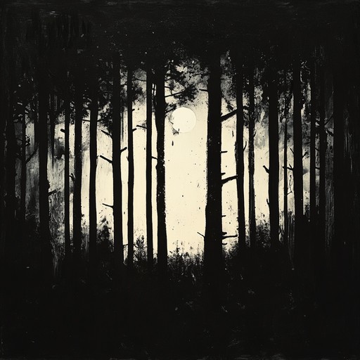 An eerie, minimalistic soundscape featuring a haunting piano melody layered with ambient drone elements, creating a sense of deep introspection and darkness. The composition is slow paced, emphasizing the weight of solitude and hidden fears in the silence of the night.