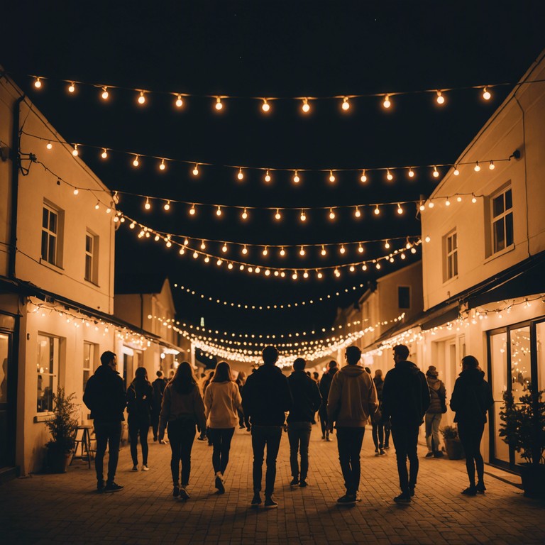 A unique fusion where vibrant salsa rhythms blend with sertanejo's soulful melodies, capturing the essence of a festive night under the starlit sky. The gentle plucking of classical guitar enhances the romantic and lively atmosphere, tying two culturally rich genres into a seamless dance experience.