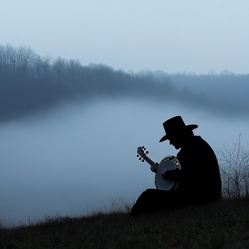 A melancholic bluegrass journey featuring haunting banjo melodies and sorrowful fiddle harmonies, painting a picture of solitude in the appalachian mountains.
