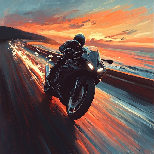 A spirited instrumental heavy metal track featuring dynamic guitar solos and driving rhythms, capturing the essence of freedom, adventure, and the exhilarating rush of the wind against your face.