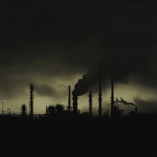 An instrumental electronic track blending dark ambient textures with industrial rhythms, creating an atmosphere of unease and anticipation reminiscent of abandoned machinery echoing in a post apocalyptic landscape.