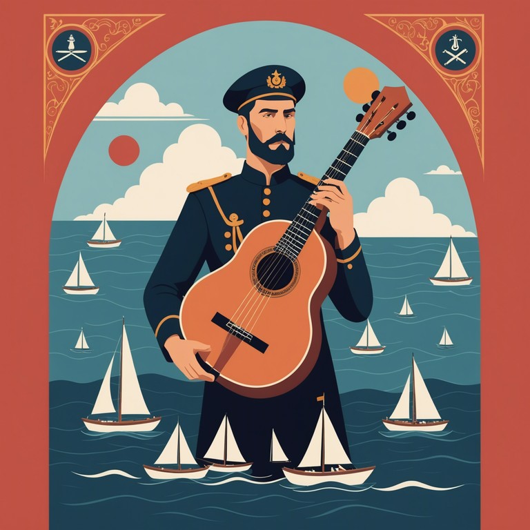 A powerful rendition focusing on the brass and woodwind sections to emphasize the might of the navy, accented with the strong strumming of a balalaika creating a deep connection to russian national pride.