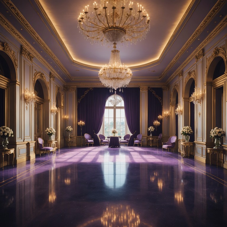 A whimsical, glamorous track where a full scale orchestra meets the dazzling vibes of glam rock, creating a dreamy and vibrant soundscape. Imagine an enchanted ball where each note sparkles like stardust, taking the listener on a magical auditory journey through mystic realms and opulent parties under starry skies.