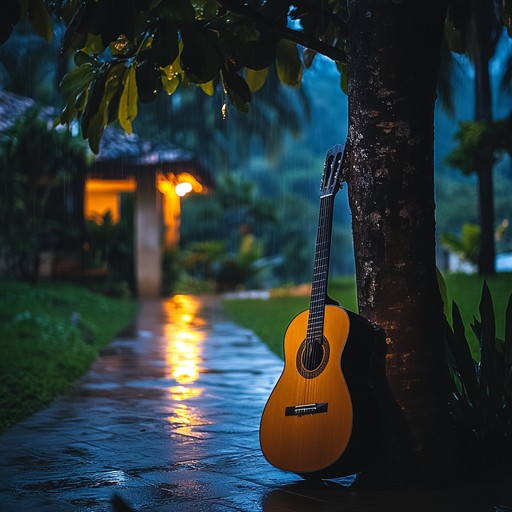 This instrumental samba piece blends mellow guitar harmonies with subtle percussion, crafting an intimate soundscape that encourages introspection and peaceful reflection.