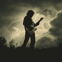 a dramatic blues rock instrumental with soaring guitar melodies.