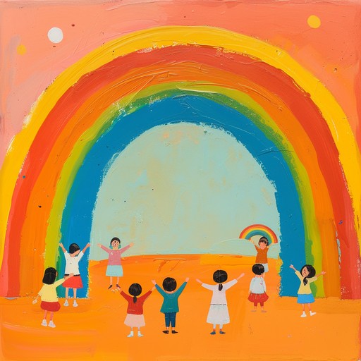 This playful instrumental nursery rhyme features a light hearted and whimsical melody, designed to spark joy and imaginations. Using a combination of playful xylophone notes and light percussion, it evokes images of children dancing in a field of flowers under a rainbow. The tune captures the innocence and jubilance of childhood, perfect for storytime or playtime.