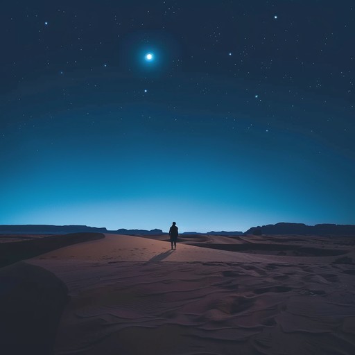 This instrumental track encapsulates the allure of a middle eastern desert at night, with mysterious melodies that evoke images of caravans moving under a starlit sky. The music combines traditional middle eastern rhythms with modern ambient influences creating a bridge between the old and the new. This piece is both a homage to the past and a nod to the contemporary, embodying the spirit of the middle east's rich cultural tapestry.