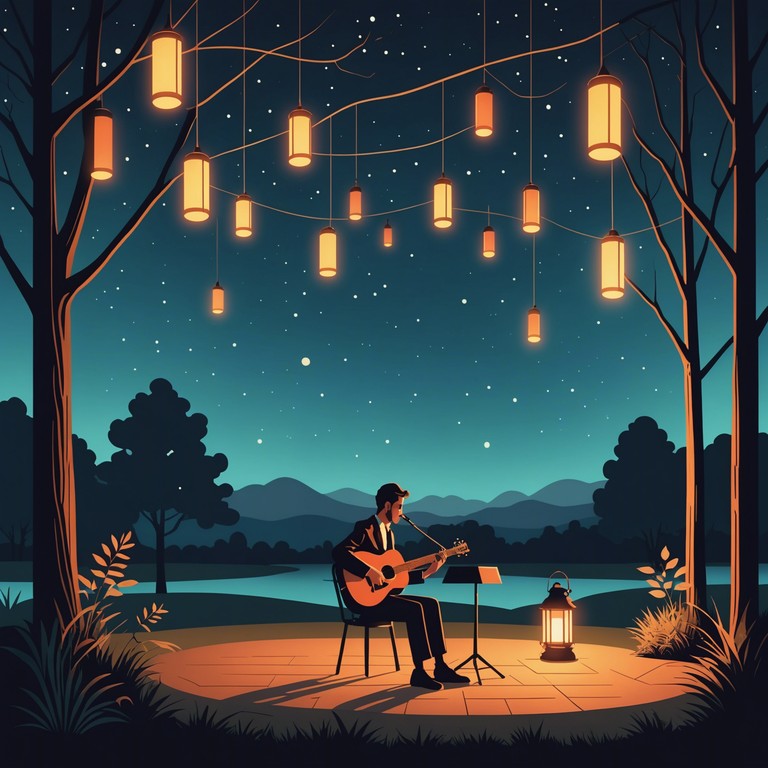 This composition creates an ideal backdrop for a tranquil night with a loved one, where the smooth sounds of the saxophone echo the whispers of affection and companionship.